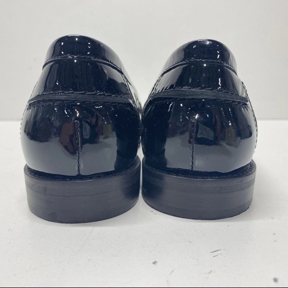 Sezane Andre Black Laminated Loafers NWOT - Picture 4 of 9